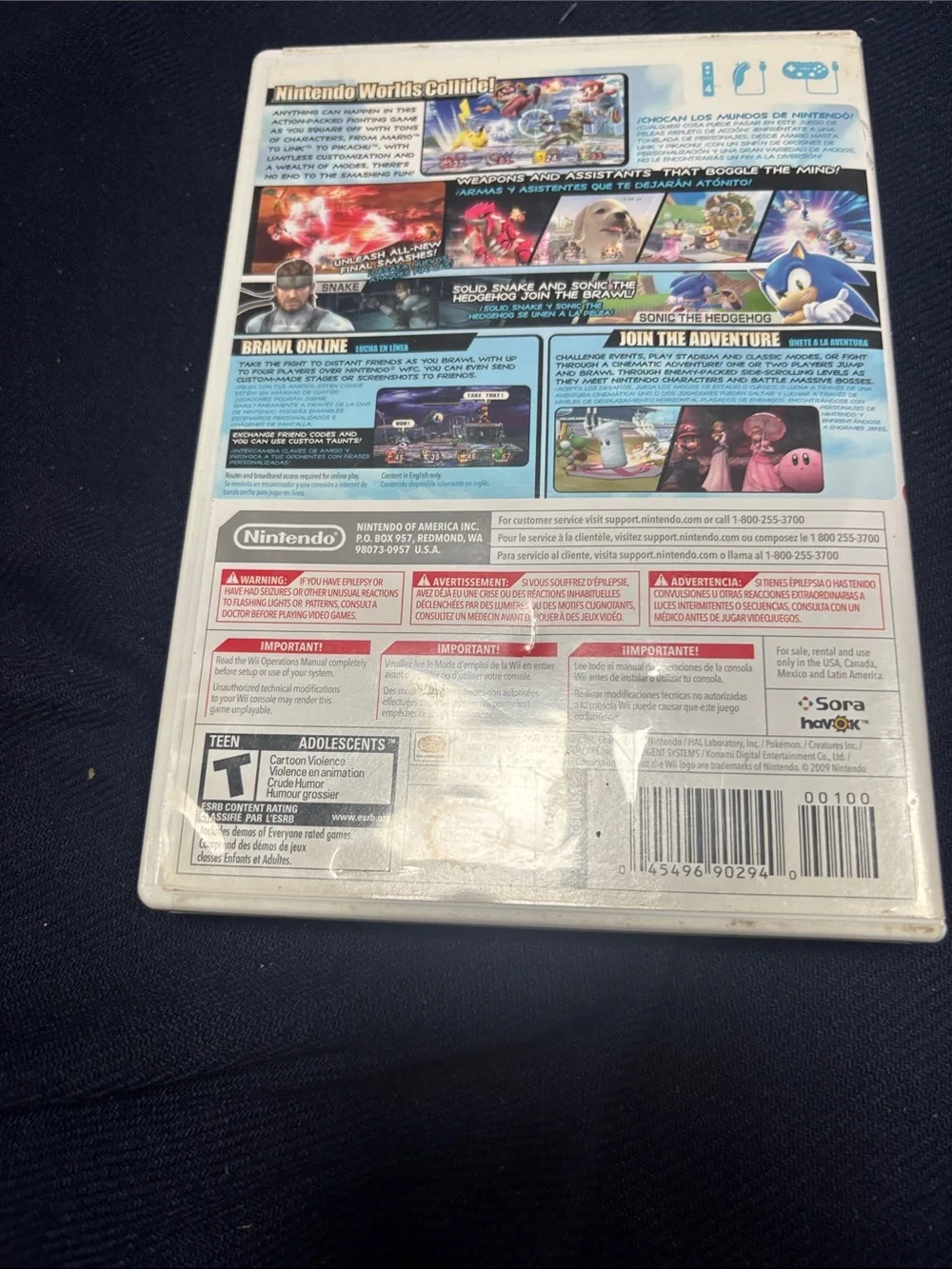 Nintendo Super Smash Bros. Brawl - White, Red, Blue, Yellow